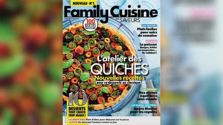 Burda Bleu lance le magazine Family Cuisine